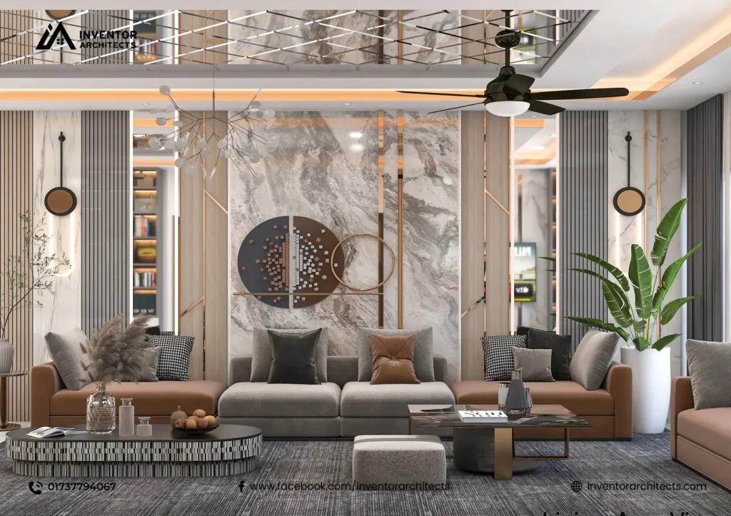 Dipu Ahmed Apartment Interior by Inventor Architects